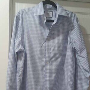 Charles Tyrwhitt Men's Button Up Dress Shirt, Size XL